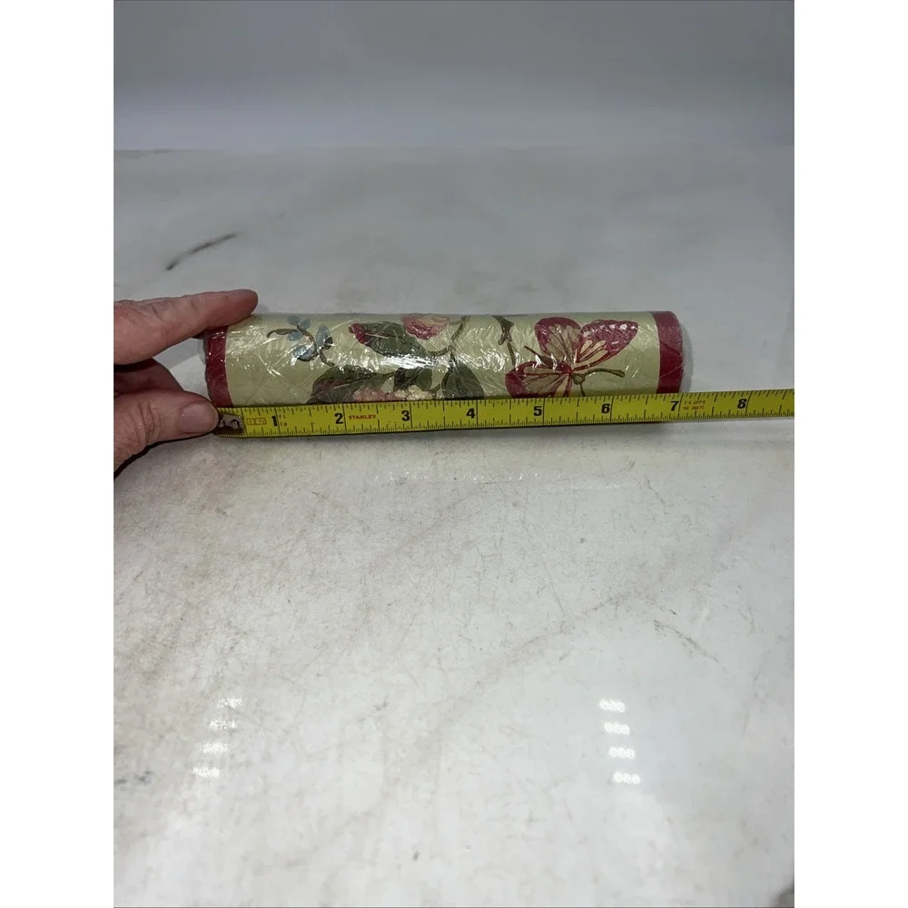 Waverly Wallpaper Border Roll Green Cottage Core Floral Butterflies 6.75sq ft